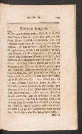 Siebenter Abschnitt.