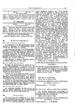 Vogelschutz : [Amtlicher Teil]