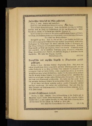 Französische und englische Angriffe in Mazedonien zurückgeschlagen.