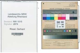 Entnazifizierung Gerhard Rissel , geb. 06.06.1902 (Arbeitsvermittler)