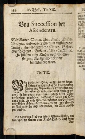 484-490, Titulus XIX