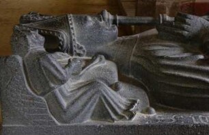 Frankreich. Bretagne. Finistere. Plouvien. Chapelle Saint Jaoua. Grabmal aus Kersantoner Granit. 1555