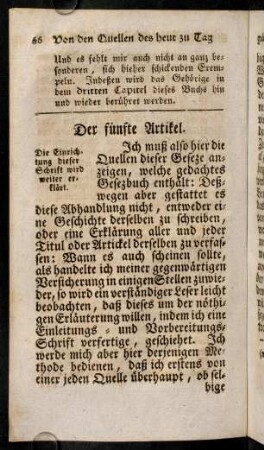 66-72, Fünfter Artikel - Sechster Artikel
