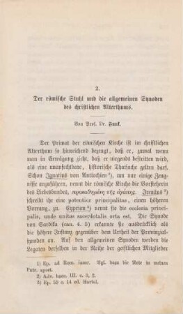 561-602 Der römische Stuhl und die allgemeinen Synoden des christlichen Alterthums
