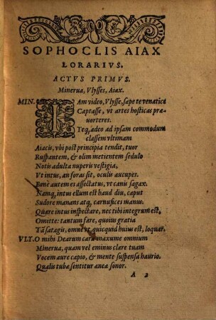Sophoclis Aiax lorarius
