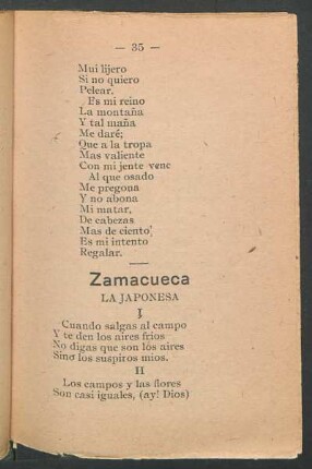 Zamacueca - La japonesa