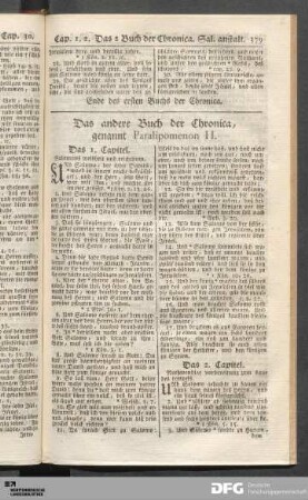 Das andere Buch der Chronica, genannt Paralipomenon II.