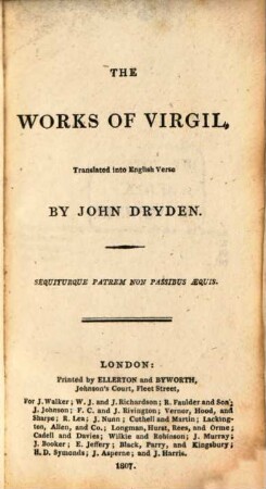 Works : transl. into English verse by John Dryden