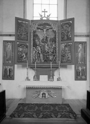 Altarretabel mit der Kreuzigung Christi