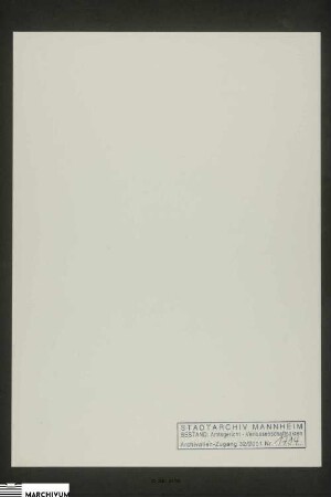 Testament des Johann Georg Gerlach