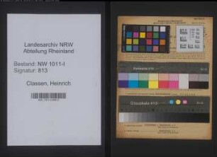 Entnazifizierung Heinrich Classen , geb. 31.10.1902 (Elektromeister)