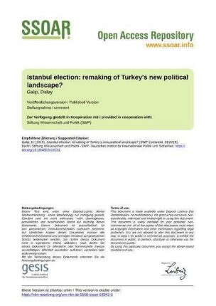 Istanbul election: remaking of Turkey's new political landscape?