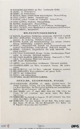 Gemälde, Zeichnungen, Stiche (Nr. 120-202)
