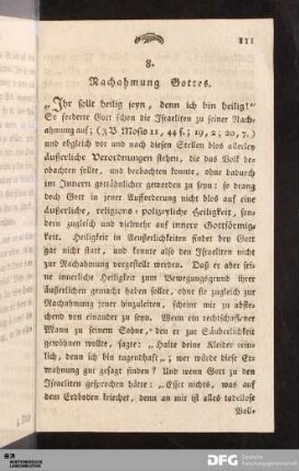 8. Nachahmung Gottes.
