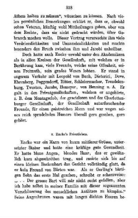 4. Encke's Privatleben