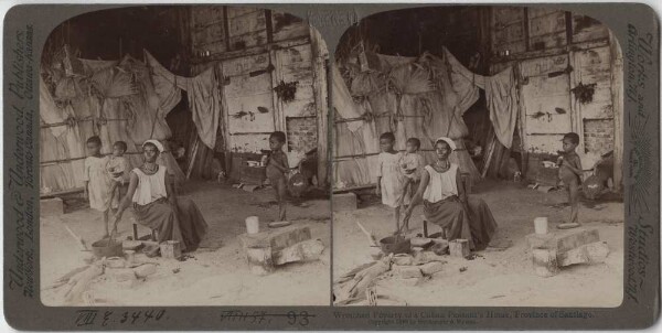 In the hut of a Cuban farmer