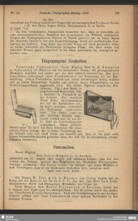 Eingegangene Neuheiten