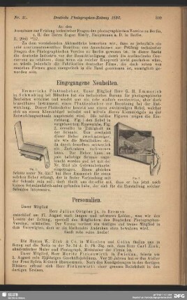 Eingegangene Neuheiten