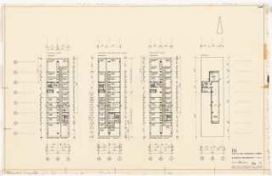Technische Universität Berlin Technische Chemie (Franz-Fischer-Bau): Grundrisse 4. bis 6. OG und DG, 1:200