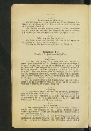 Abschnitt VI.