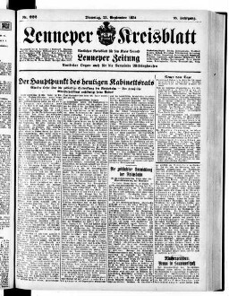 Lenneper Kreisblatt. 1830-1941