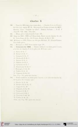 Charles X (No. 960 - 980)