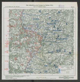 Karte 3. Die Schlacht an der Somme im Herbst 1916. Lage am 15. September morgens.