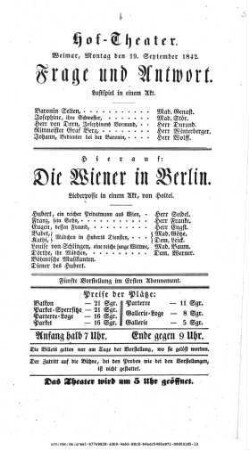 Die Wiener in Berlin