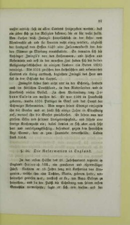 Die Reformation in England