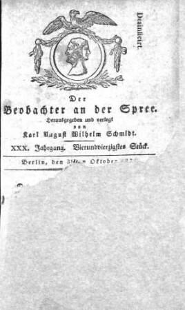 44. Stueck, 31. Oktober 1831