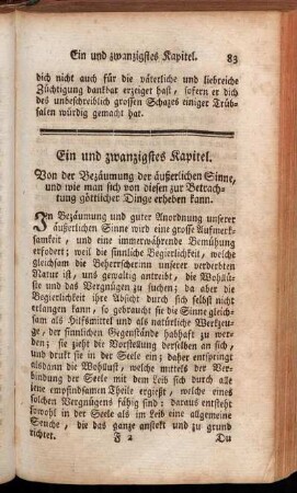 Ein und zwanzigstes Kapitel. [-] Dreißigstes Kapitel.