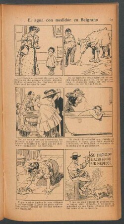 El agua con medidor en Belgrano - [Cómic]