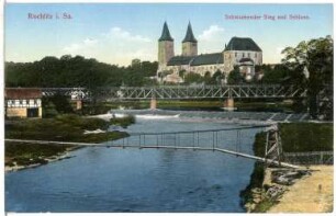 Rochlitz. Schloss und schwankender Steg