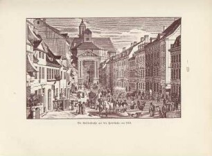 Die Brüderstraße mit der Petrikirche um 1800