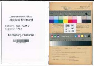 Entnazifizierung Friederike Danneberg , geb. 08.04.1897 ()