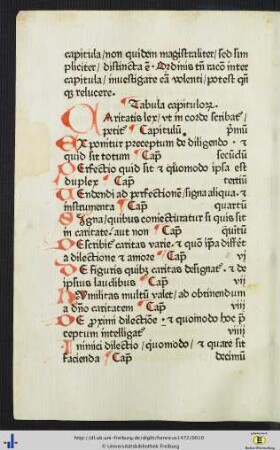 Tabula capitulorum.