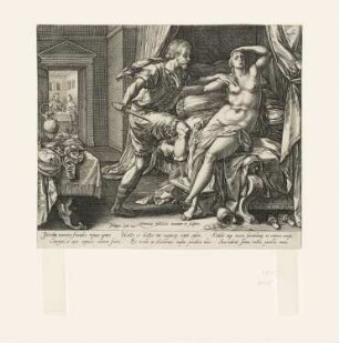 Tarquinius und Lucretia, Blatt 3 der Folge "Geschichte der Lucretia"