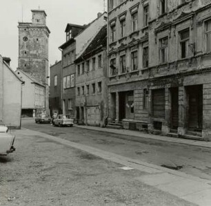 Kunstgasse. Blick nach Norden zum Turm der Neuen Wasserkunst