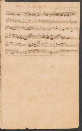 Sonaten. Fragment; org; e-Moll; BWV 528