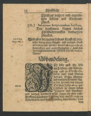 Abhandelung.