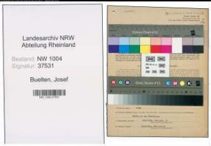 Entnazifizierung Josef Buelten , geb. 28.07.1912 (Polizist)