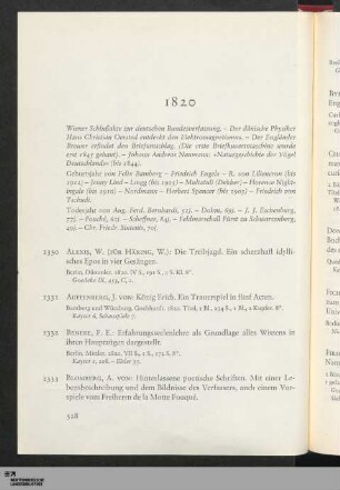 1820 (Nr. 1330-1354)