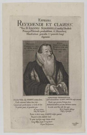 Bildnis des Ioannis Schopffius