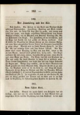 102. Der Zaunkönig und der Bär.