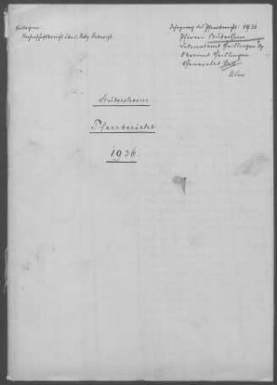 Stubersheim und Hofstett-Emerbuch: Pfarrbericht 1936