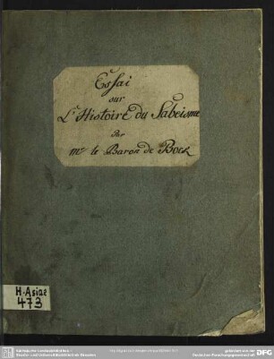 Essai Sur L'Histoire Du Sabéisme