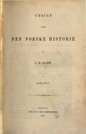 Udsigt over den norske historie, 2