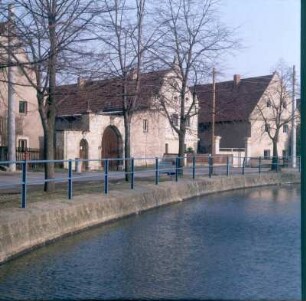 Dorfkern mit Gehöften rund um den Dorfteich (Rundling) : Dohma-Goes. Dorfkern mit Gehöften rund um den Dorfteich (Rundling)