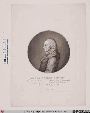 Bildnis Johann Adolph Schlegel