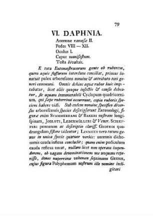 VI. Daphnia.